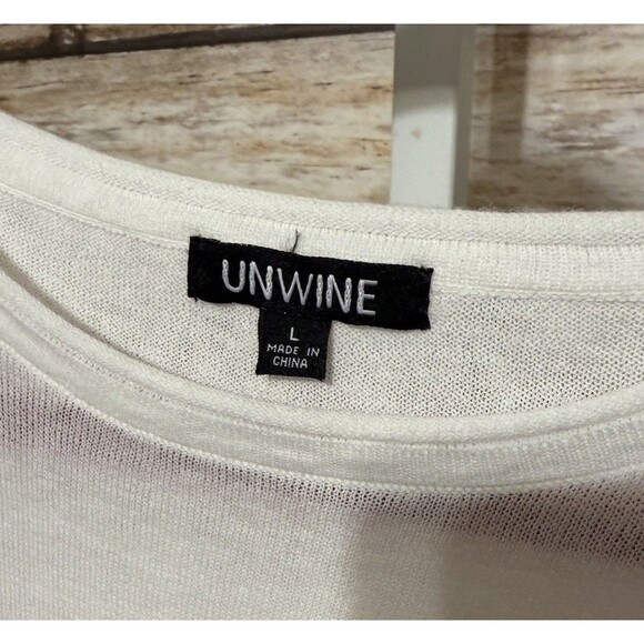 Unwine Dog Sweater Dachshund Women’s Large White Pink Linen Blend - Picture 4 of 9